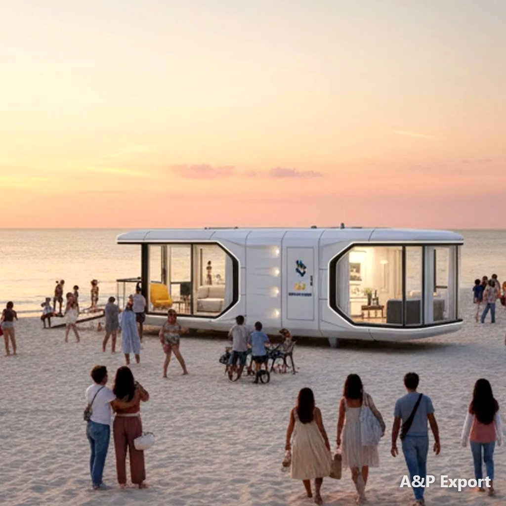 Seaworthy Prefabricated Floating Dwelling Steel Capsule House