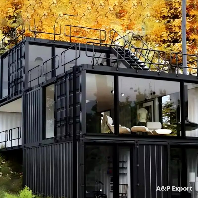 Containerhaus Langlebiges Stahlmaterial