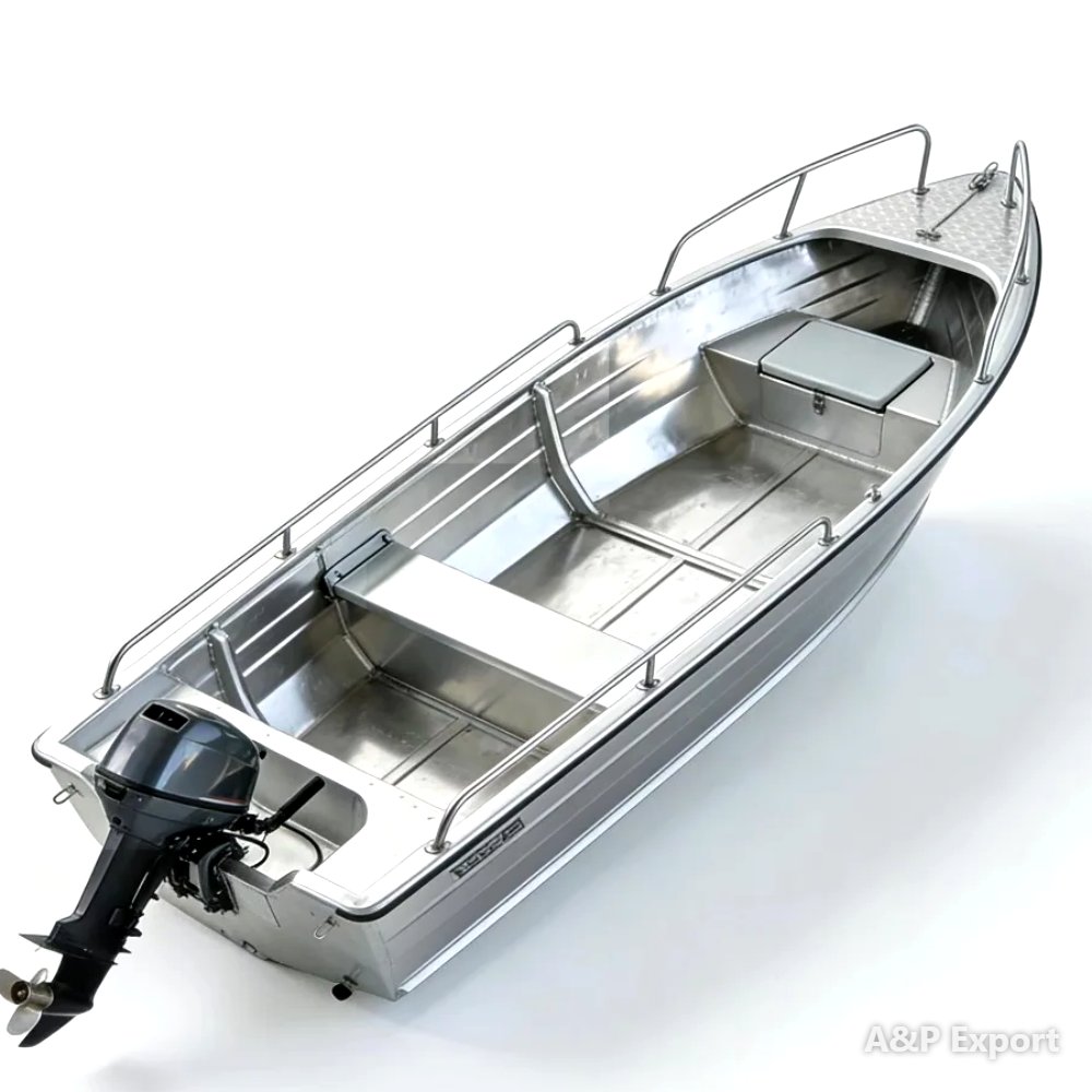 Aluminium-Fischerboot