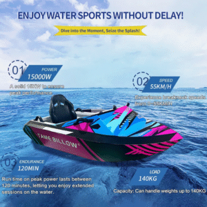 Tame Billow 15 kW Electric Power Jet Boat / Kartboat